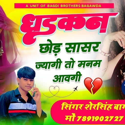 SONG(621) आखातीज न्यू स्पेशल सोंग !! धड़कन छोड़ सासर ज्यागी तों मनम आवगी !! सिंगर शेरसिंह बागड़ी
